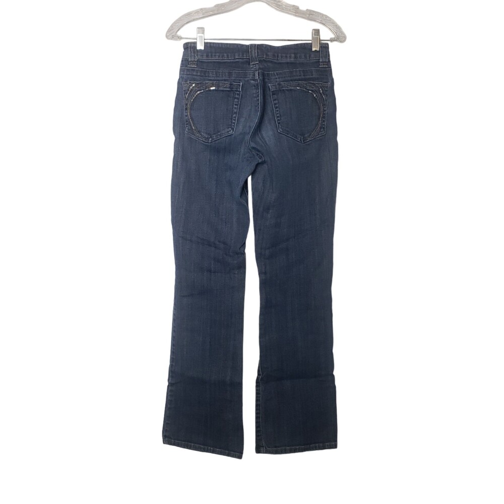 LEE Slender Secret Denim Jeans Silver Sequin Details Size 4 Medium